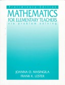 Book cover for Mathematics for Elementary Teachers via Problem Solving-Preliminary Edition