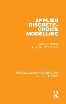 Cover of Applied Discrete-Choice Modelling