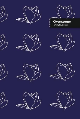 Book cover for Overcomer Lifestyle Journal, Blank Write-in Notebook, Dotted Lines, Wide Ruled, Size (A5) 6 x 9 In (Blue)