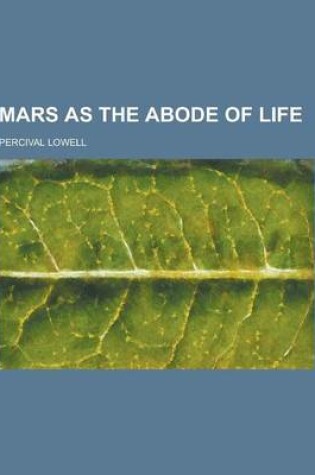 Cover of Mars as the Abode of Life