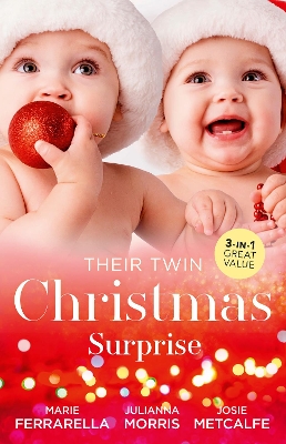 Book cover for Their Twin Christmas Surprise/Twins on the Doorstep/Christmas with Carlie/Twins for a Christmas Bride