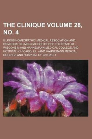 Cover of The Clinique Volume 28, No. 4