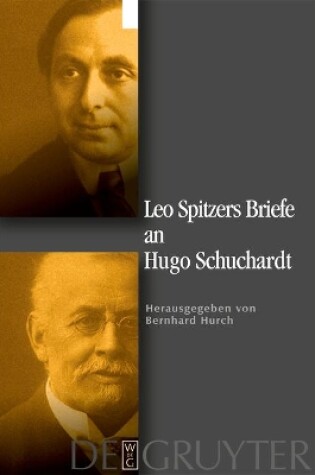 Cover of Leo Spitzers Briefe an Hugo Schuchardt