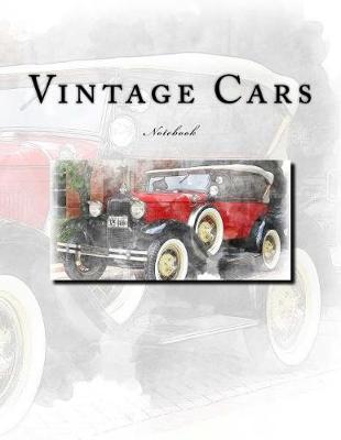 Book cover for Vintage Cars Notebook