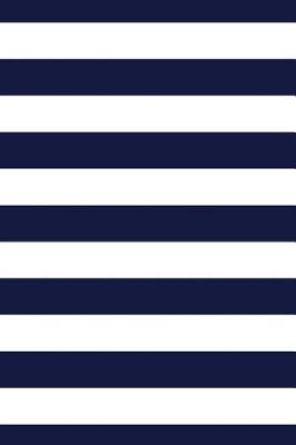 Book cover for Navy Blue White Stripes Journal To Write In