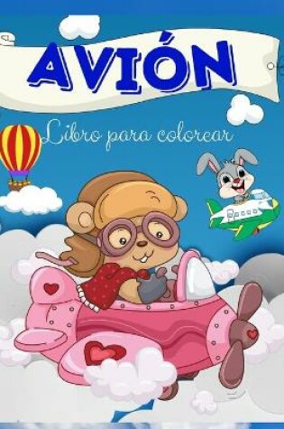 Cover of Libro para colorear de aviones