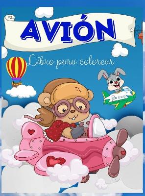 Book cover for Libro para colorear de aviones