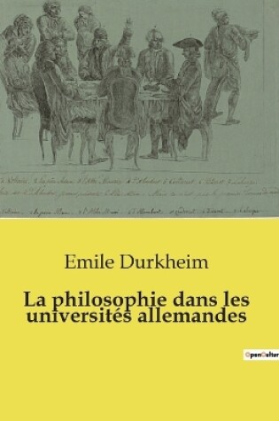 Cover of La philosophie dans les universit�s allemandes