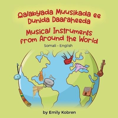 Book cover for Musical Instruments from Around the World (Somali-English)