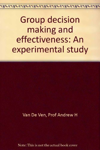 Book cover for Group Decision Making and Effectiveness