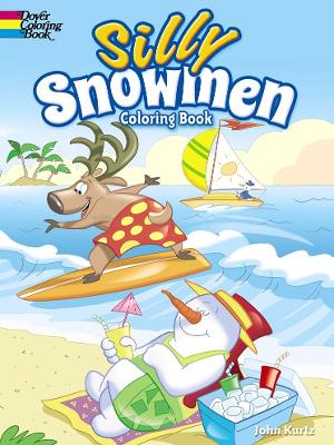 Book cover for Silly Snowmen Coloring Book