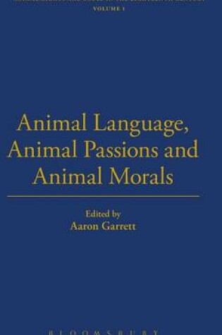 Cover of Animal Language, Animal Passions and Animal Morals