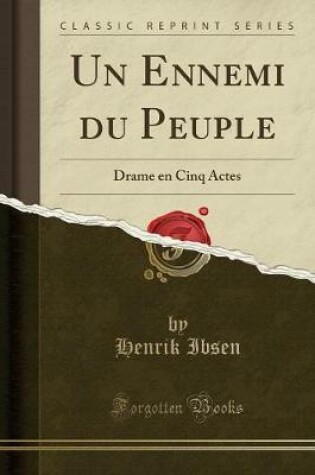 Cover of Un Ennemi Du Peuple