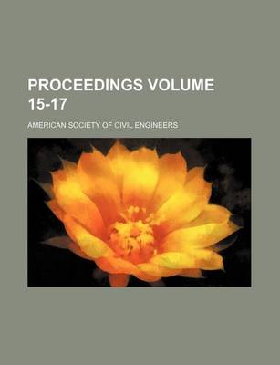 Book cover for Proceedings Volume 15-17