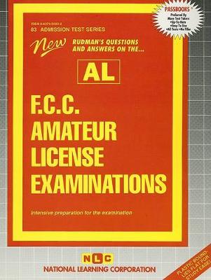 Book cover for F.C.C. AMATEUR LICENSE EXAMINATIONS (AL)