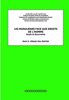 Book cover for Les Musulmans Face Aux Droits de L'Homme