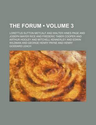 Book cover for The Forum (Volume 3)