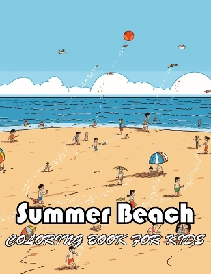 Book cover for Summer Beach Coloring Book for Kids