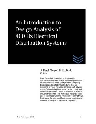 Book cover for An Introduction to Design Analysis of 400 Hz Electrical Distribution Systems