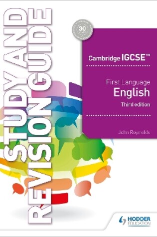 Cover of Cambridge IGCSE First Language English Study and Revision Guide 3rd edition