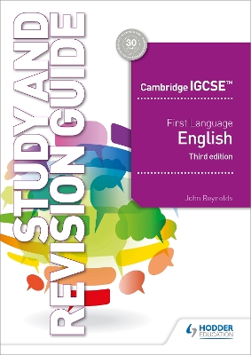 Book cover for Cambridge IGCSE First Language English Study and Revision Guide 3rd edition