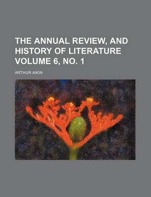 Book cover for The Annual Review, and History of Literature Volume 6, No. 1