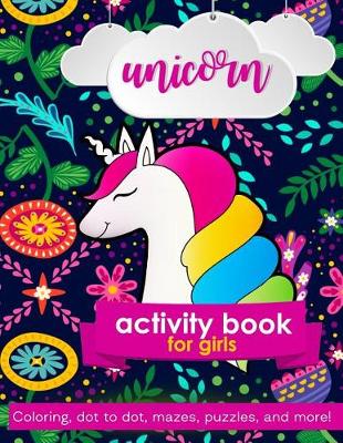 Book cover for Unicorn Activity Book For Girls