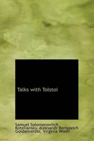 Cover of Talks with Tolstoi