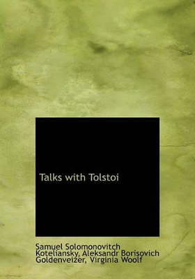 Book cover for Talks with Tolstoi