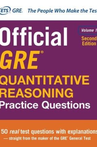 Cover of Official GRE Quantitative Reasoning Practice Questions, Second Edition, Volume 1
