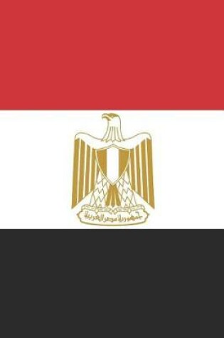 Cover of Egypt Flag Notebook - Egyptian Flag Book - Egypt Travel Journal