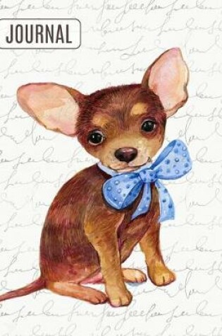 Cover of Big Fat Bullet Style Journal Notebook Cute Chihuahua