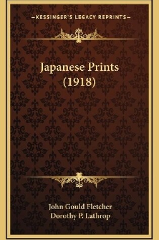 Cover of Japanese Prints (1918)