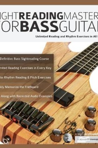 Cover of Sight Reading Mastery for Bass Guitar