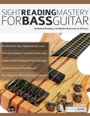 Book cover for Sight Reading Mastery for Bass Guitar