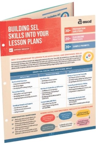 Cover of Building Sel Skills Into Your Lesson Plans (Quick Reference Guide)