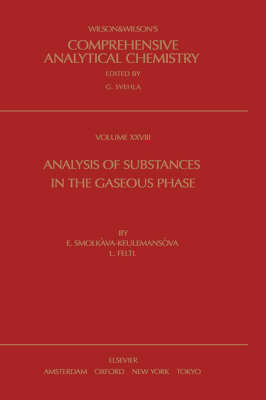 Book cover for Analysis of Substances in the Gaseous Phase