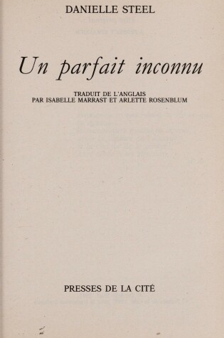 Cover of Un Parfait Inconnu