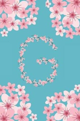 Cover of G Monogram Letter G Cherry Blossoms Journal Notebook