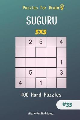 Book cover for Puzzles for Brain - 400 Suguru Hard Puzzles 5x5 vol.35