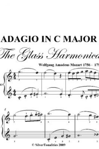 Cover of Adagio in C Major Glass Harmonica Easy Piano Sheet Music