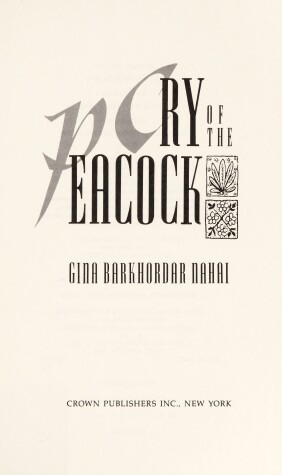 Book cover for Cry of the Peacock