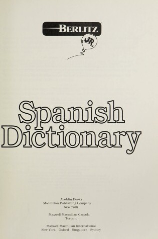 Cover of Berlitz Jr. Spanish Dictionary