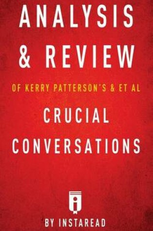 Cover of Analysis & Review of Kerry Patterson's & et al Crucial Conversations