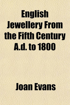 Book cover for English Jewellery from the Fifth Century A.D. to 1800