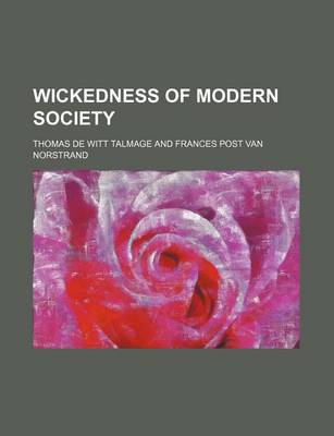 Book cover for Wickedness of Modern Society