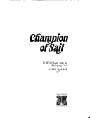 Book cover for Champion of Sail