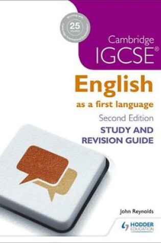 Cover of Cambridge IGCSE English First Language Study and Revision Guide