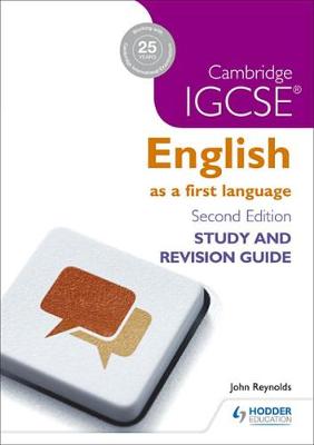 Book cover for Cambridge IGCSE English First Language Study and Revision Guide
