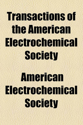 Book cover for Transactions of the American Electrochemical Society